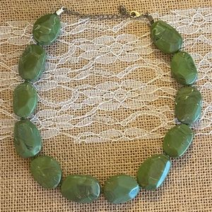 Green Statement Boutique Trendy Stone Necklace